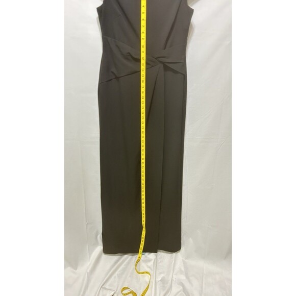 Ralph Lauren Womens 10 Black Off Shoulder Evening Gown Black Label - Picture 6 of 13